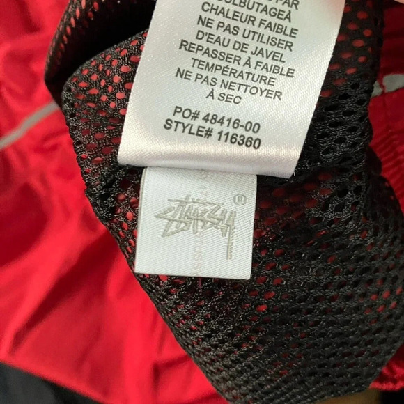 Stussy Alpine Red Track Pants Mens Size Small Streetwear Athletic - Picture 11 of 12